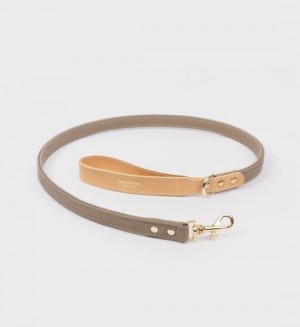 Men's Sporty And Rich Dog Leash Small Leather Goods Gold | VoNywZbypE8