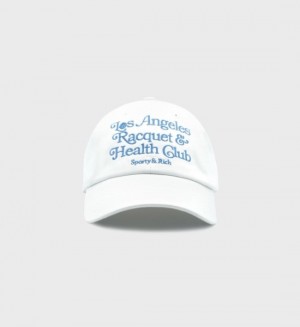 Men's Sporty And Rich LA Racquet Club Hats White | SdmneJ9XO5u