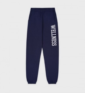 Men's Sporty And Rich Wellness Ivy Sweatpants Navy | C5urvOtWIrN