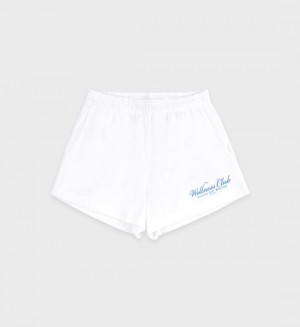 Women's Sporty And Rich 1800 Health Disco Shorts White | U0rfL0wj1na