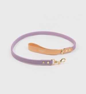 Women's Sporty And Rich Dog Leash Small Leather Goods Purple / Gold | y9ti1lDF0Ug