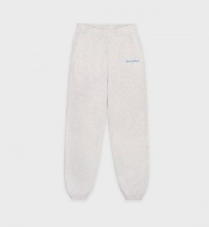 Women's Sporty And Rich Serif Logo Sweatpants Grey | Pe9YcwusJRu