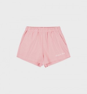 Women's Sporty And Rich Syracuse Disco Shorts Rose / White | z2uNMDX4Dyn