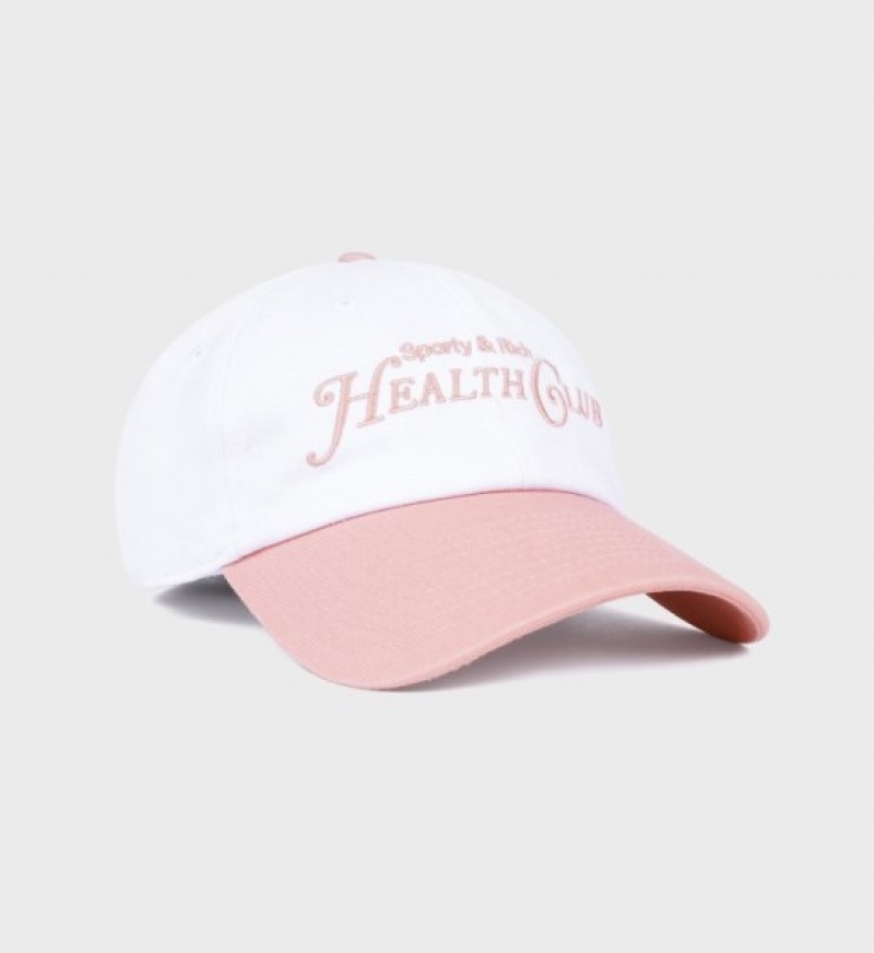 Men's Sporty And Rich Rizzoli Embroidered Hats White | h4BUBsxmMcT