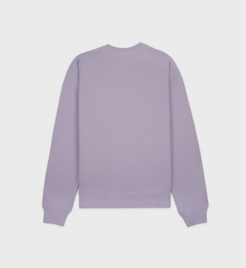 Men's Sporty And Rich Vendome Crewneck Sweatshirts Purple / White | cELEQUh1ewt