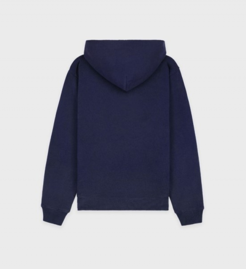 Men's Sporty And Rich Wellness Ivy Hoodie Navy | IIadXI9joQ0