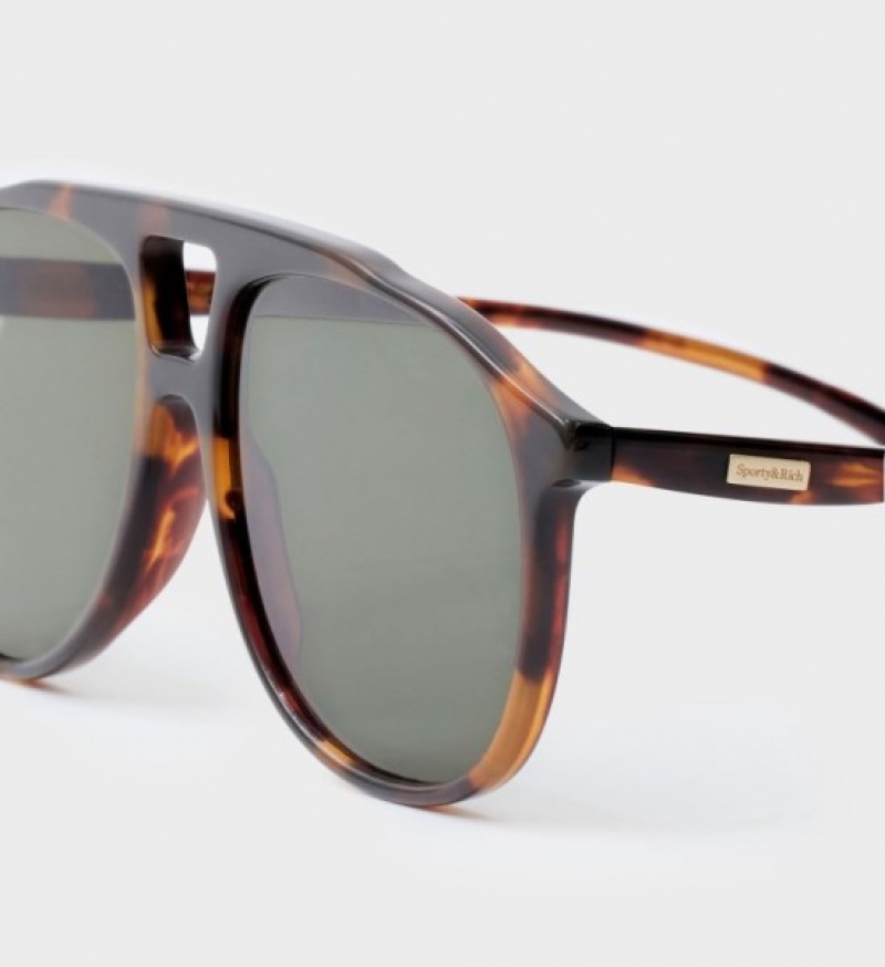 Women's Sporty And Rich Frame N.03 Eyewear Tortoise | UzmPqhycv0s