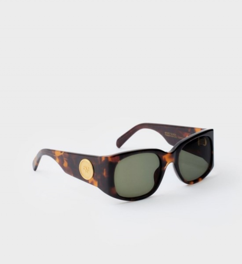 Women's Sporty And Rich Frame N.06 Eyewear Tortoise | GbkBJz6vcFT