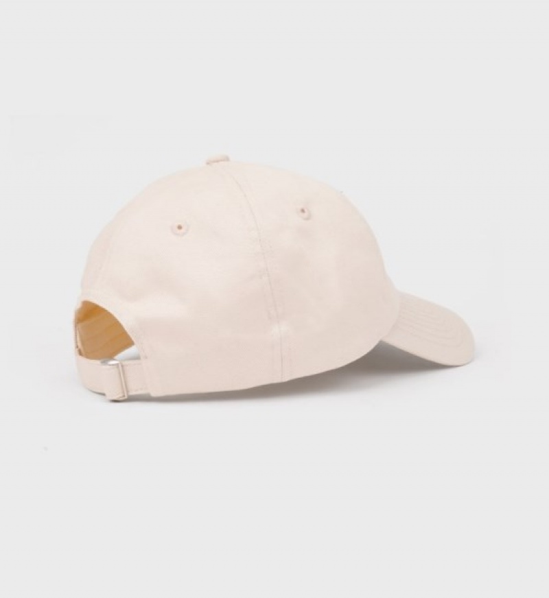 Women's Sporty And Rich H&W Club Embroidered Hats Cream / Navy | oiIUu0jzygr