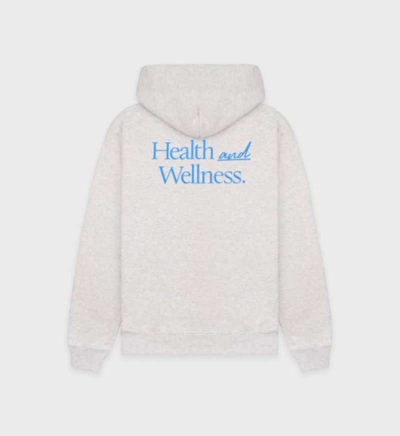 Women's Sporty And Rich New Health Hoodie Grey | TCM7yEfJzCr