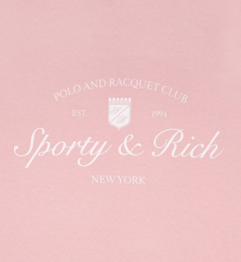 Women's Sporty And Rich Syracuse T Shirts Rose / White | 1sogpANY0oI