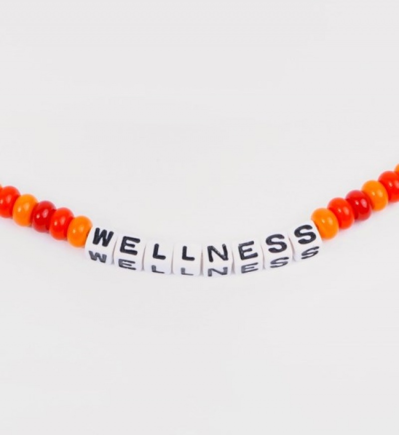 Women's Sporty And Rich Wellness Beads Bracelet Jewelry Orange | hDnjUwtE9RJ